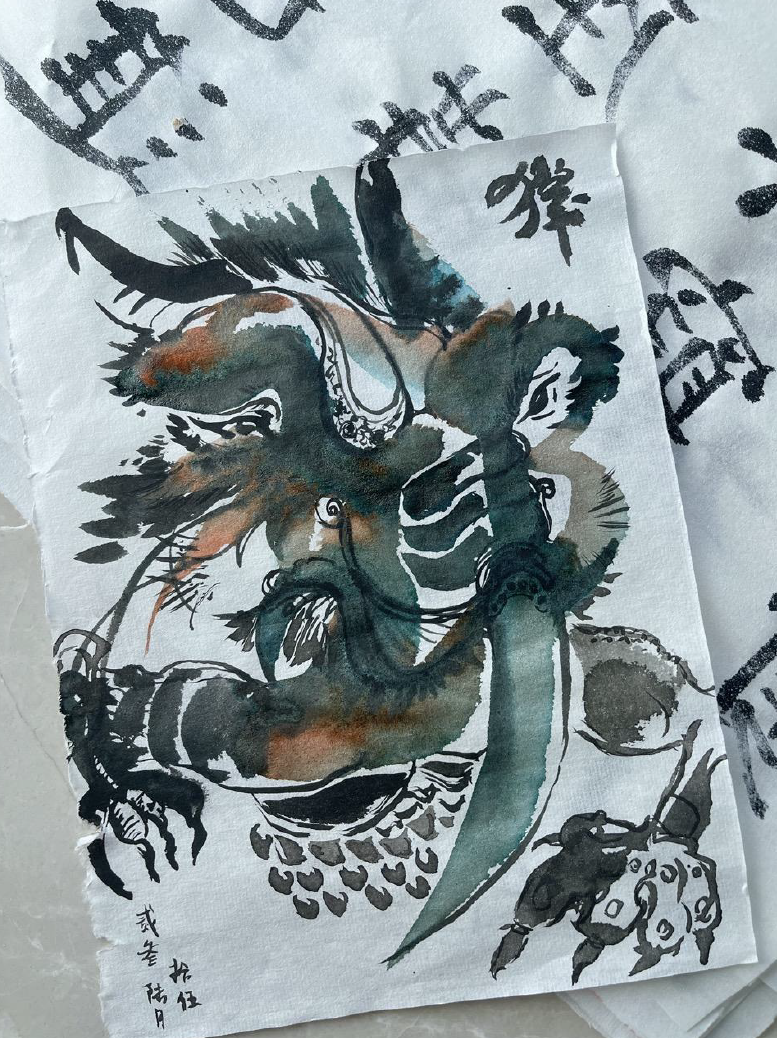 Photograph of Calligraphy by Kai Deng 1